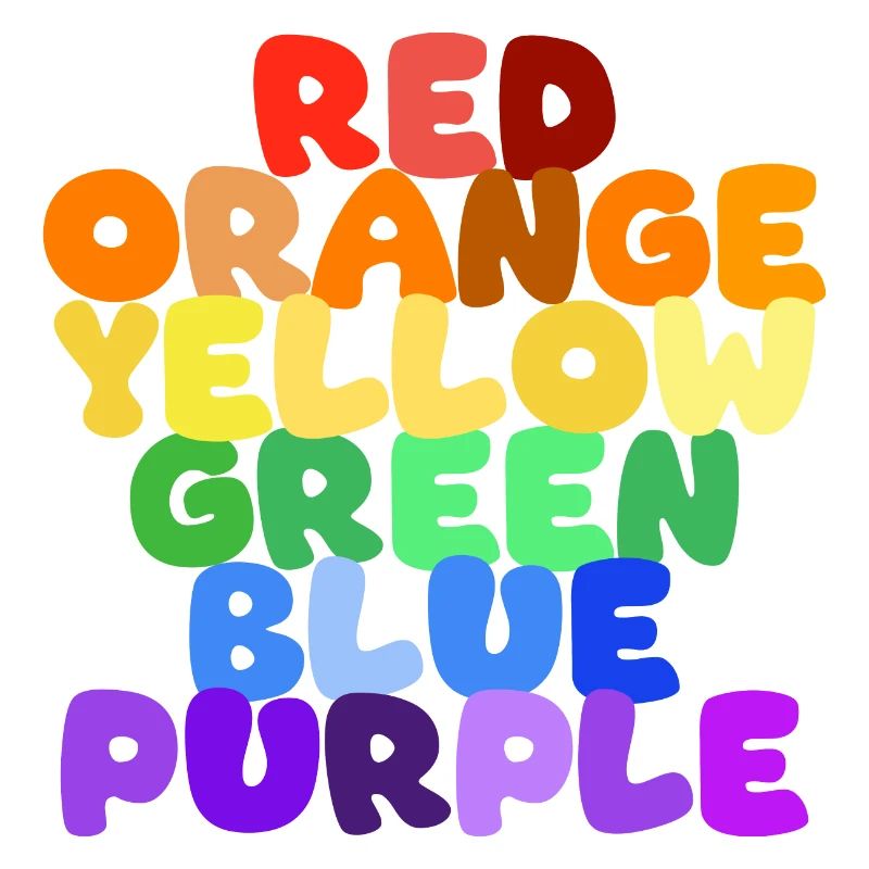 Rainbow Color Words Series