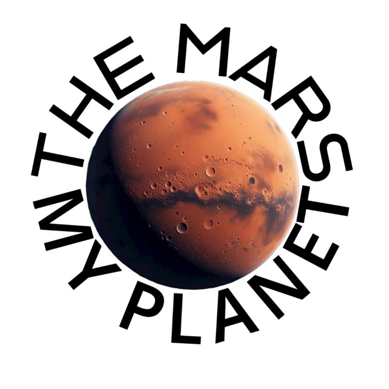 Martian surface with craters