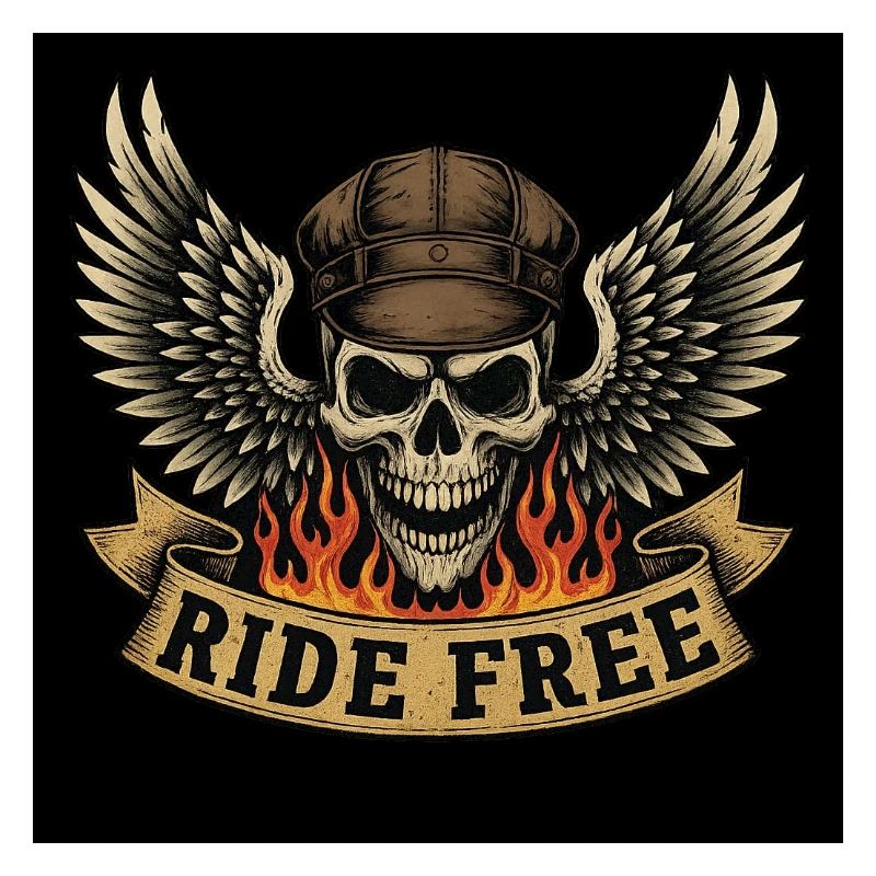Conception de crâne de motard