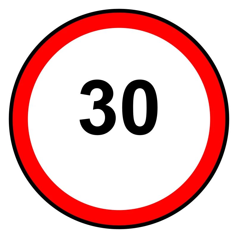 Tempo 30 Sign Pattern