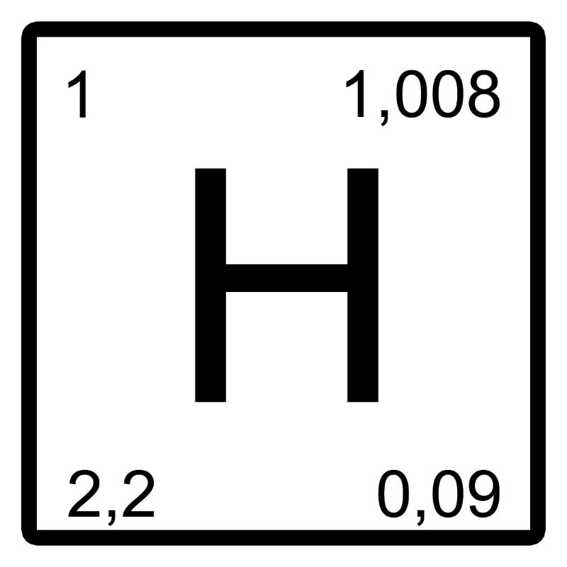 Conception du symbole de l’hydrogène
