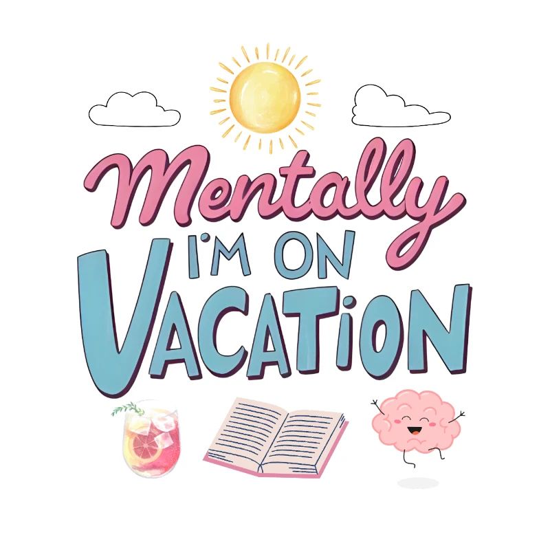 Mentally Somewhere Else Retro Design