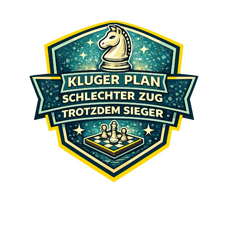 Schachheld Badge: Kluger Plan Sieger