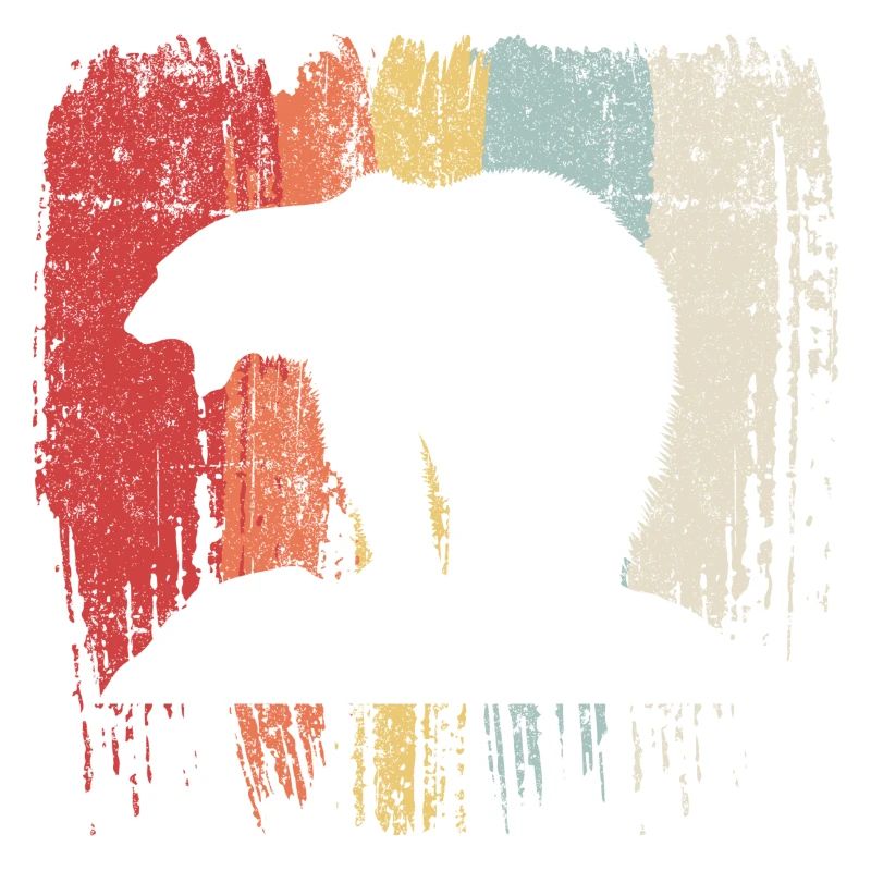 Bären-Regenbogen-Silhouette