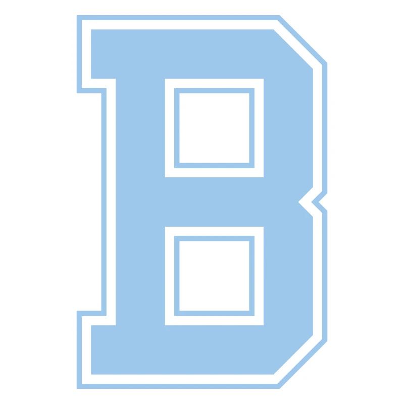 Monogram Bleu Clair Varsity College Initial B