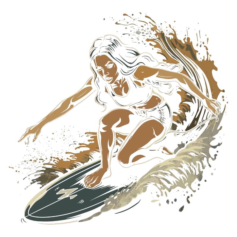 Graphique du surfeur