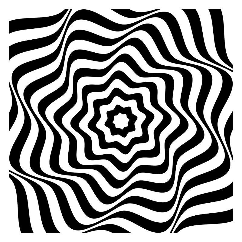 Hypnotic Black Spiral Pattern