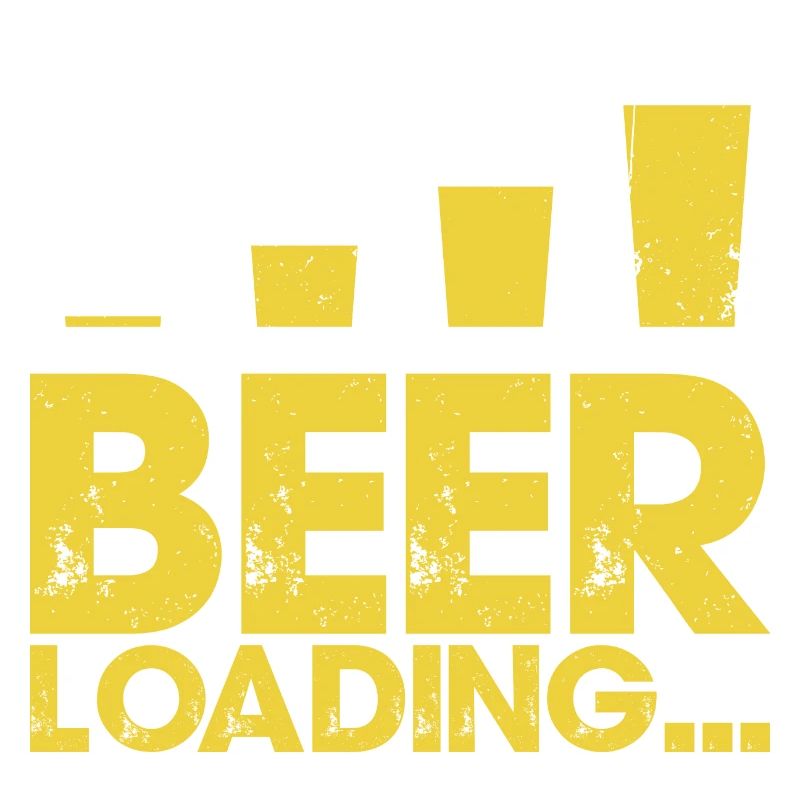 Beer Loading Distressed Typography