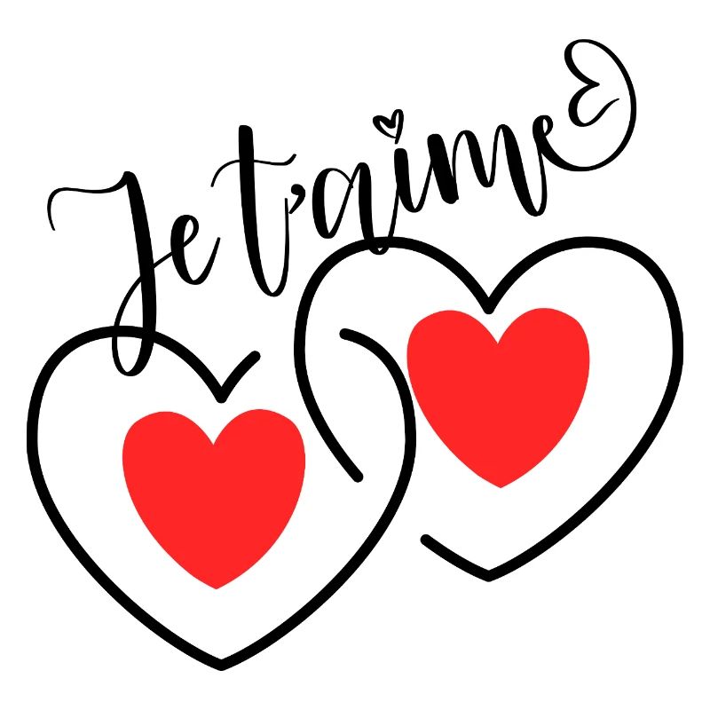 Je T'aime Cœurs entrelacé  