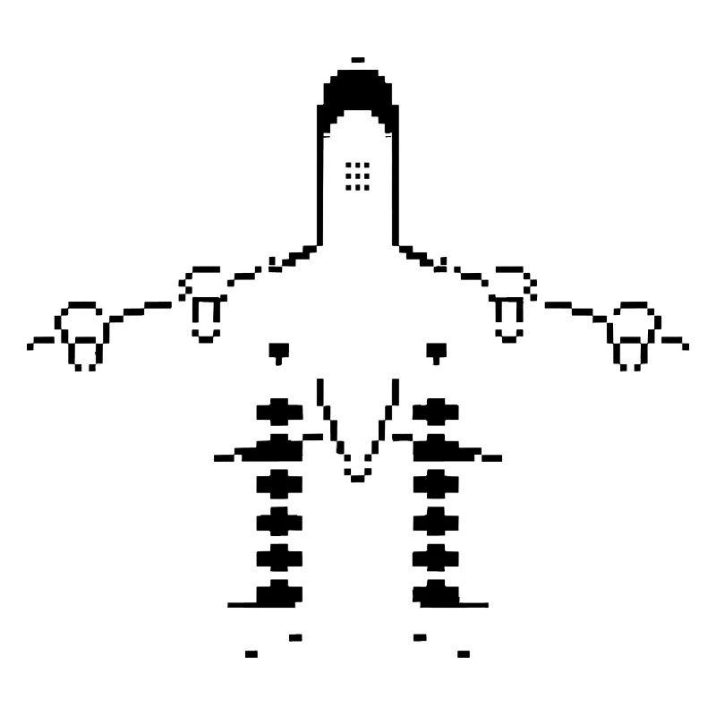 Flugzeug Pixel Kunst