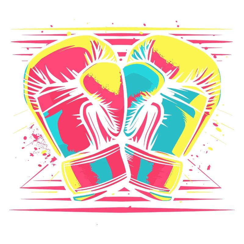 Boxhandschuhe Comic Look