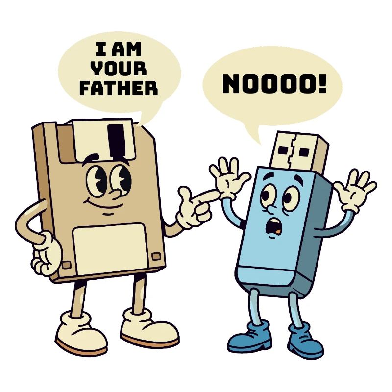 Ich bin dein Vater Diskette Technik Humor