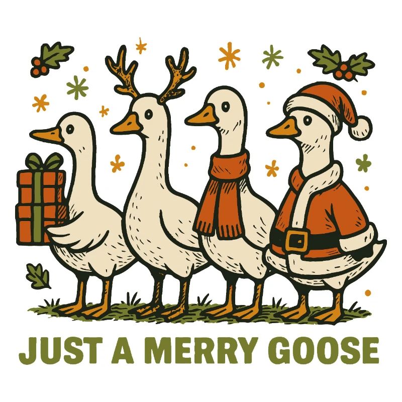 Noël juste une oie joyeuse Vacances Fun