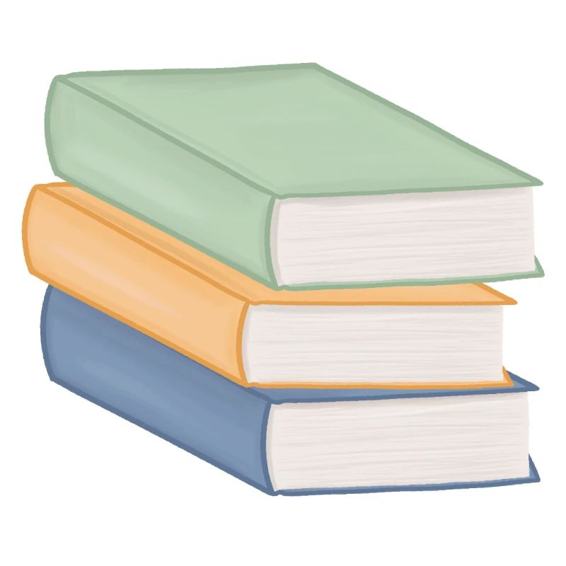 Pastellfarbiger Bücherstapel