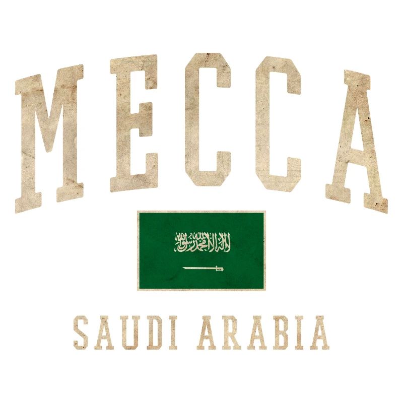 Mecca Saudi Retro Emblem