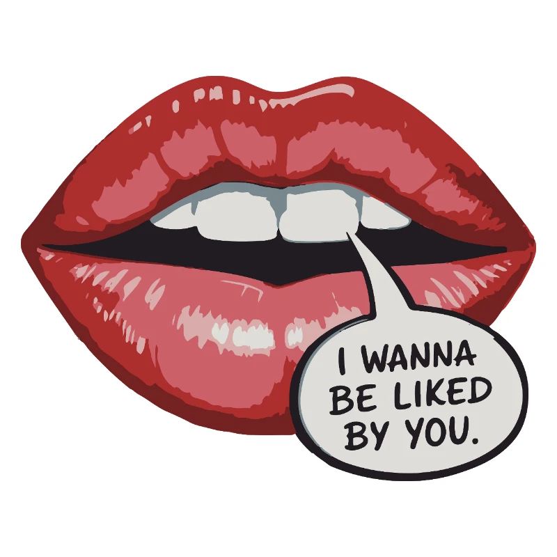 Bold Lip Pop Art: Be Liked