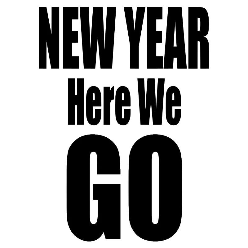 Nouvelle année, c’est parti Conception typographique audacieuse