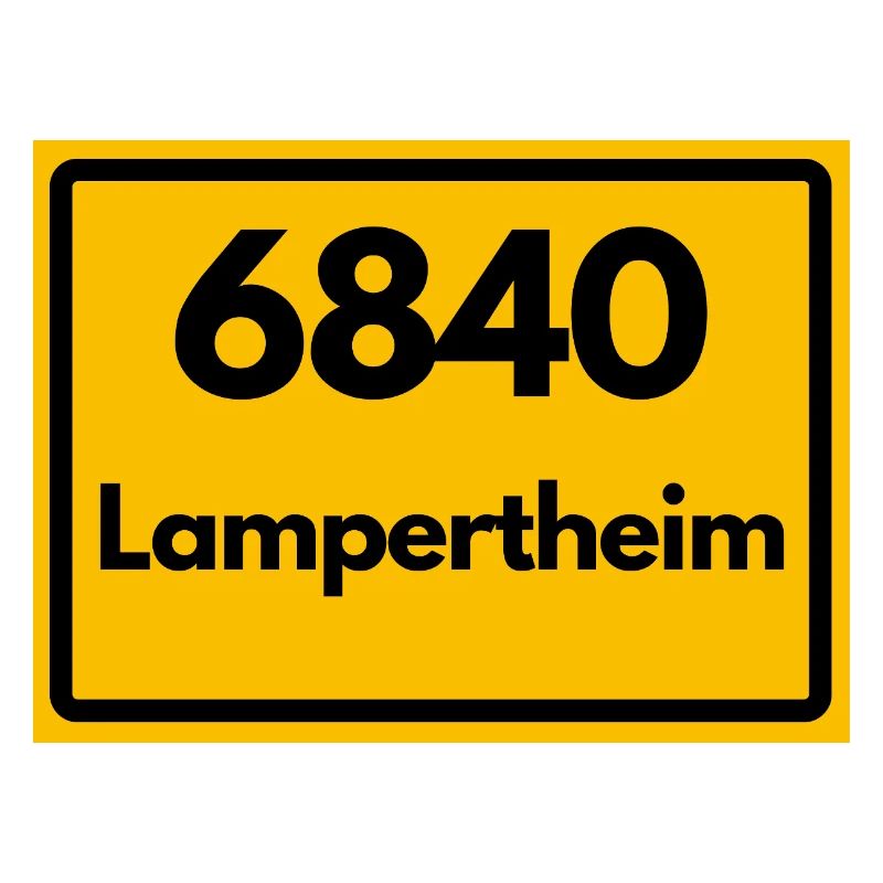 ANCIEN CODE POSTAL RETRO 6840 LAMPERTHEIM