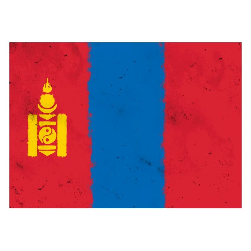 Drapeau de la Mongolie
