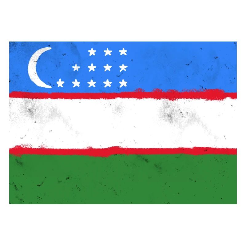 Drapeau de l’Ouzbékistan