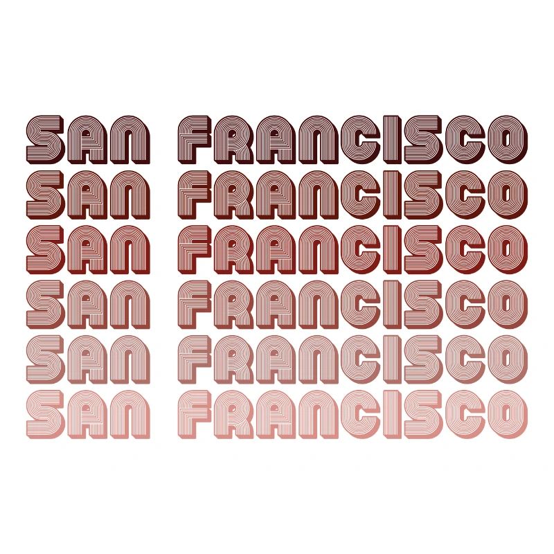 San Francisco Grid Gradient Pattern