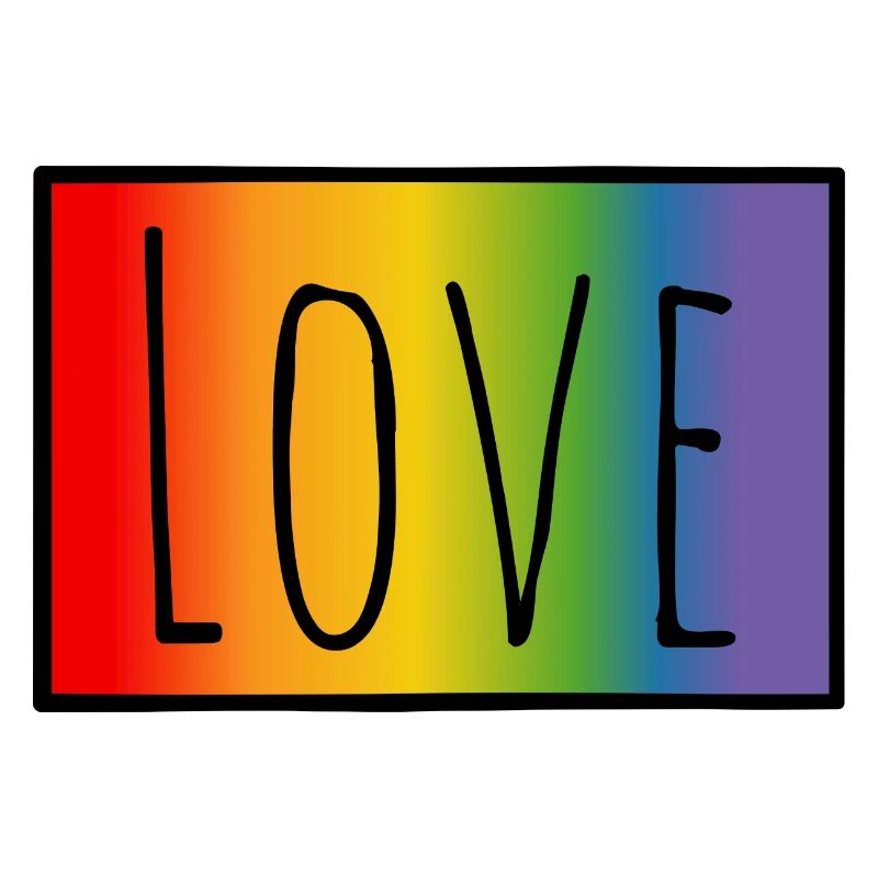 CSD Tshirt Regenbogen Love