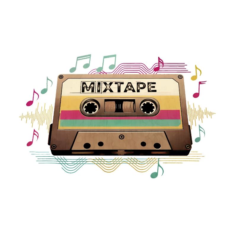 Retro Mixtape NeonNotes