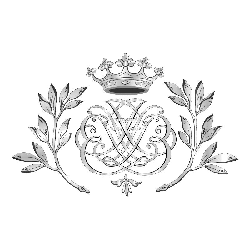 Bach Siegel, Monogramm, Wappen, Insignien - silber