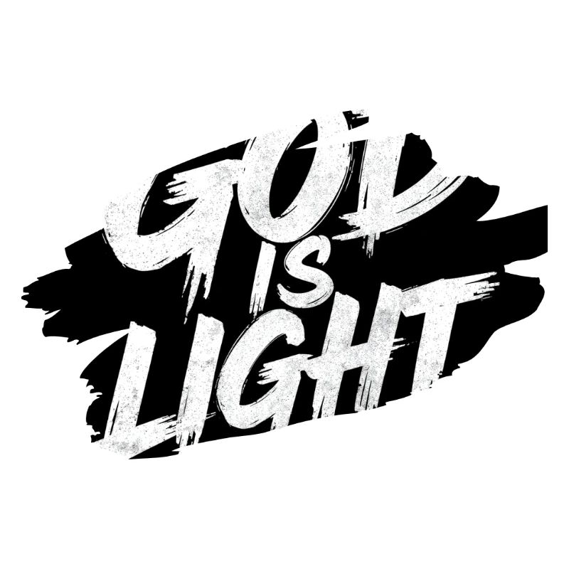 Dieu est Lumière — Typographie Brusque