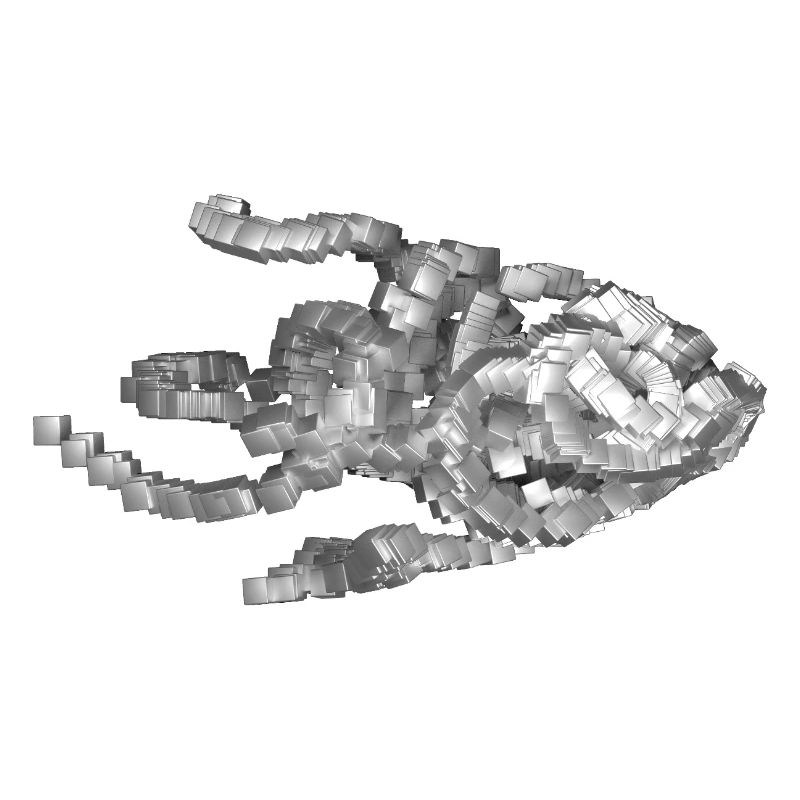 Futuristic Geometric Fish Sculpture