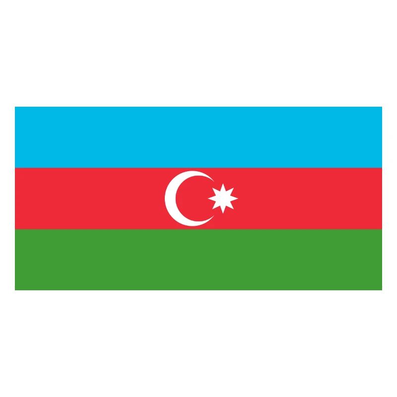 Autocollant drapeau de l'Azerbaïdjan Aufkleber Azerbaïdjan