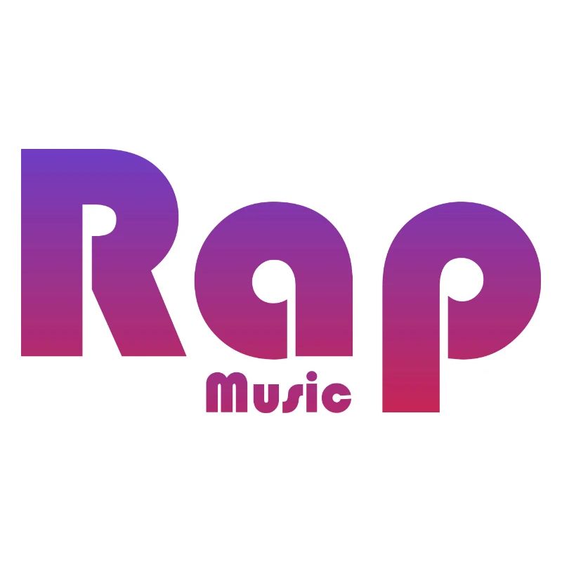 Lebendiges Textdesign Rap Musik