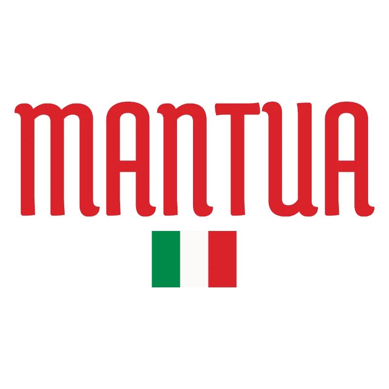 Drapeau de Mantoue-Italien Typographie audacieuse inspirée