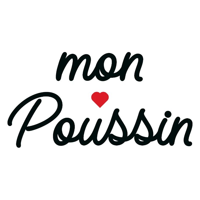 Mon Coeur Coussin Script