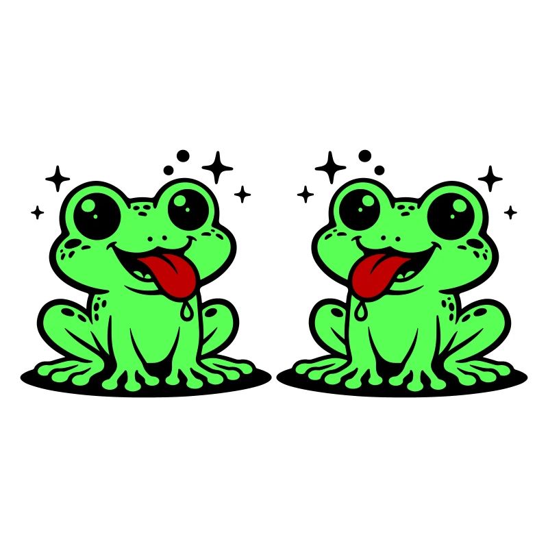 Toad couple frog
