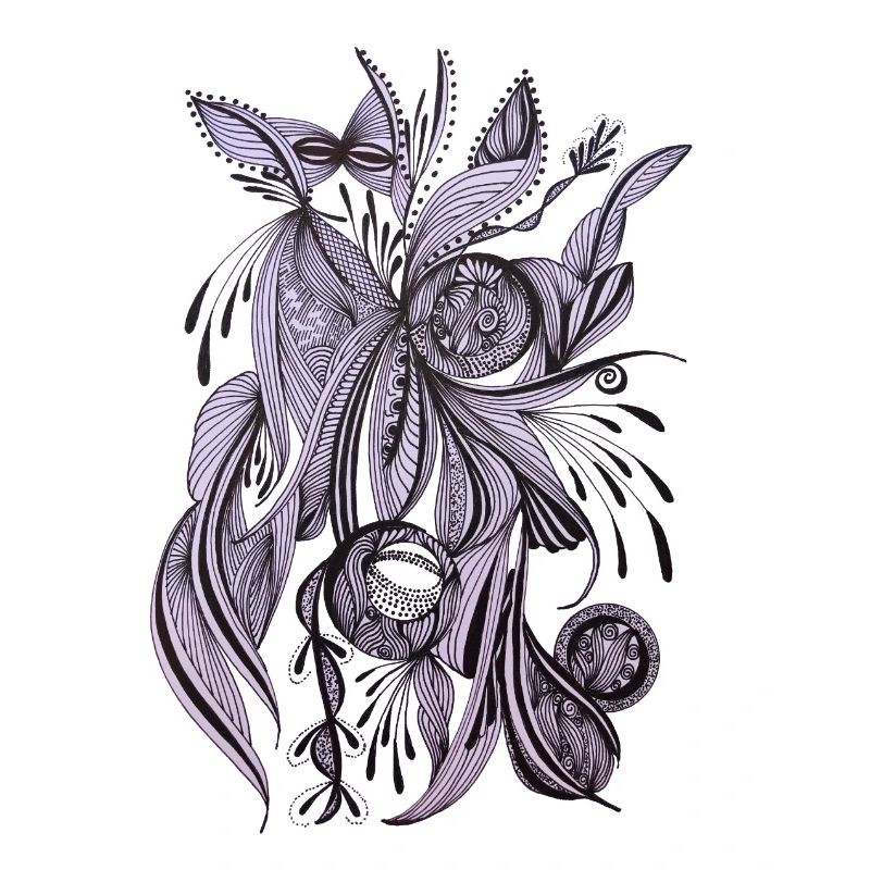 Fleur de ligne violette
