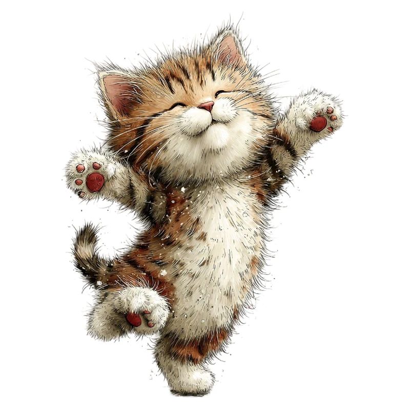 Chat heureux