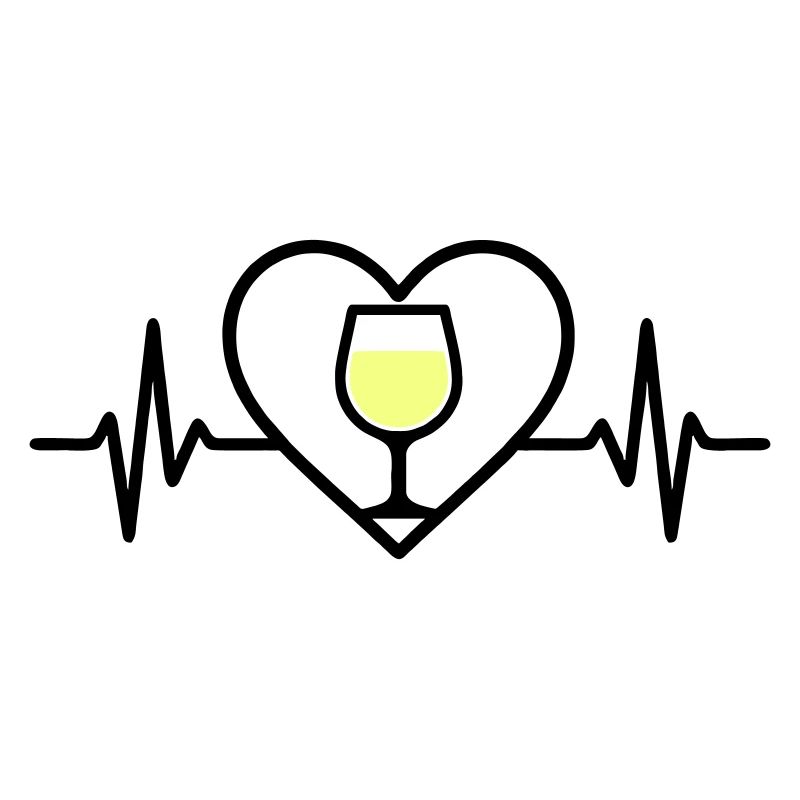 Vin Vin Verre Coeur Vin Blanc