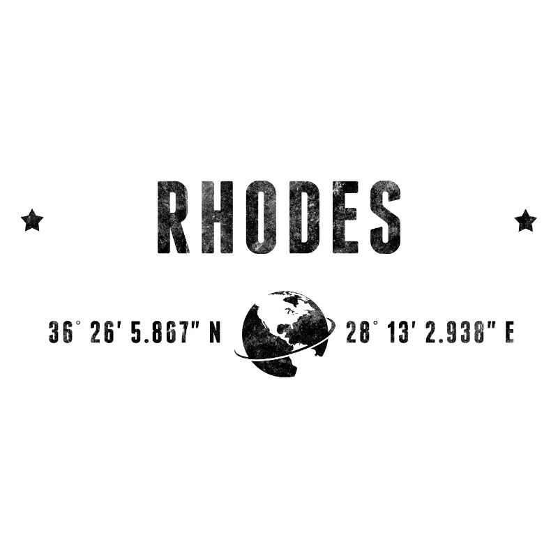 Rhodes Stylized Geographical Coordinates