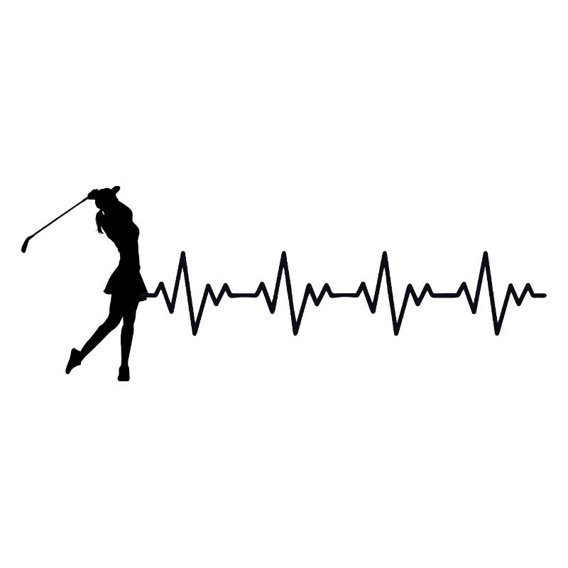 Golfeuse Golfeuse Coup de golf ECG Battement de cœur