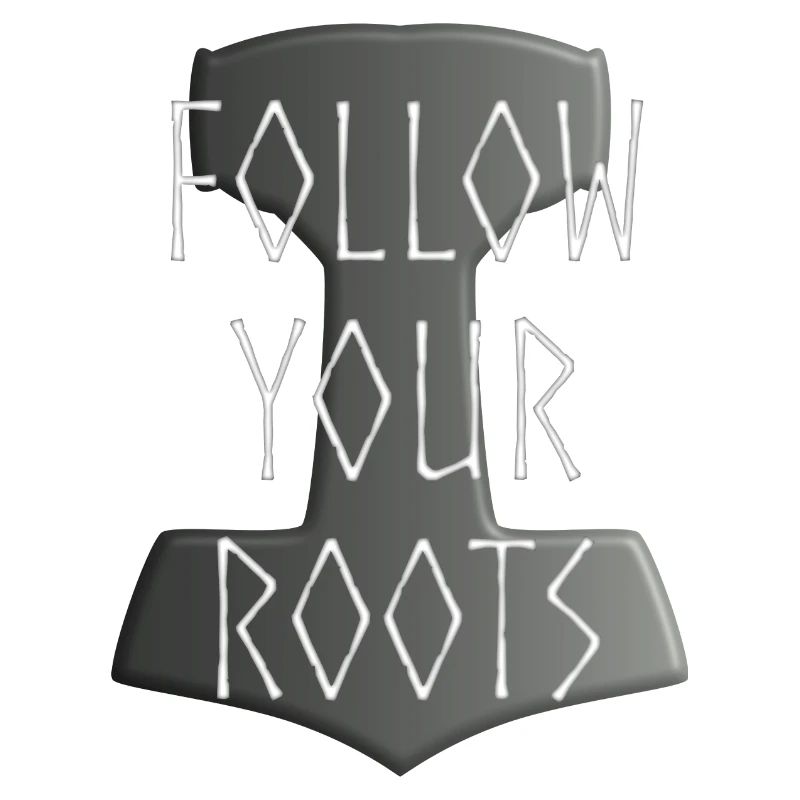 Mjölnir Donar Hammer Thor - Suivez votre gris Roots