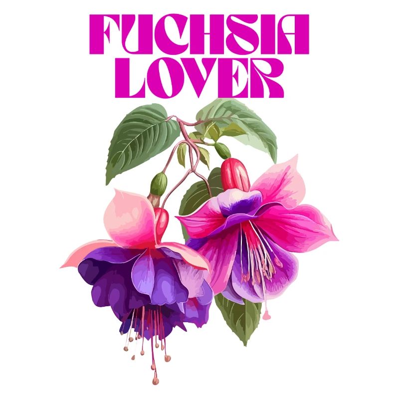 Fuchsia Lover Botanical Illustration