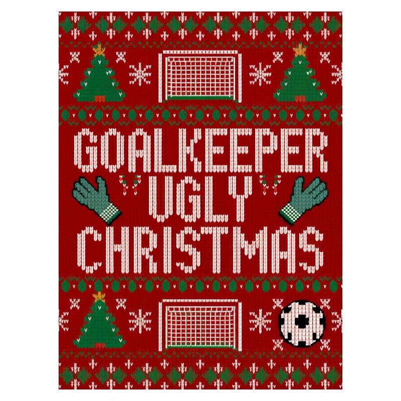 Torwart hässlicher Weihnachtspullover Design