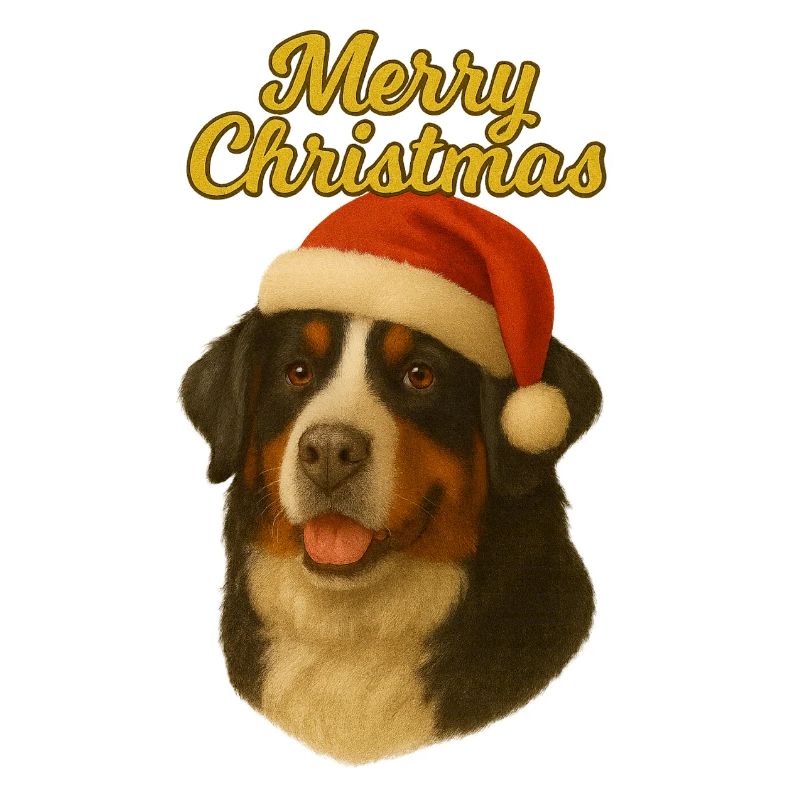 Pull de Noël joyeux chien de montagne bernois