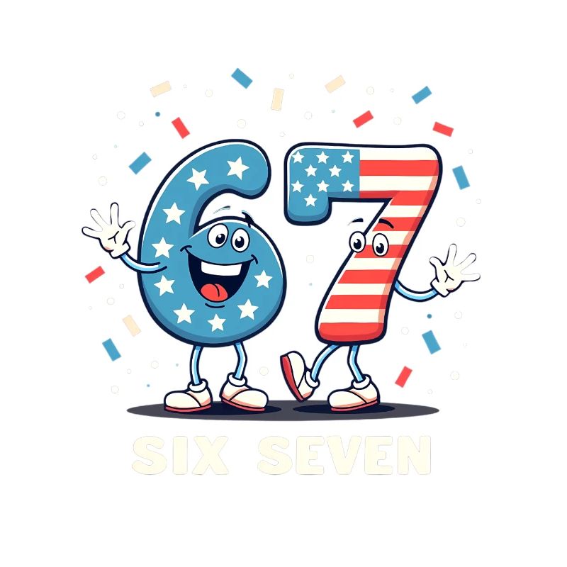 US Flag 67 Memes Six Seven
