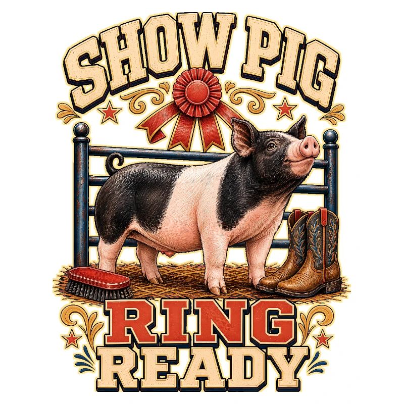 BAGUE DE COCHON DE CONCOURS PRÊTE