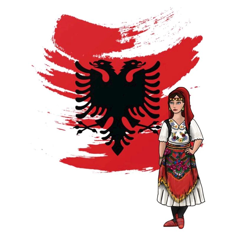 Drapeau albanais « Nuse albanaise »