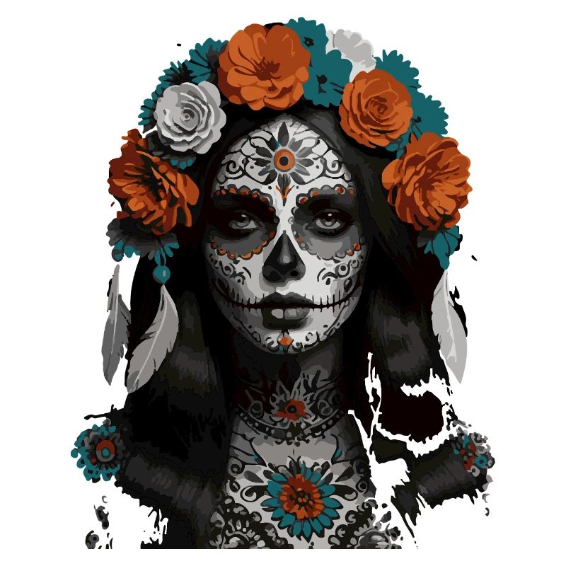 Sugar Skull Bloom Crown