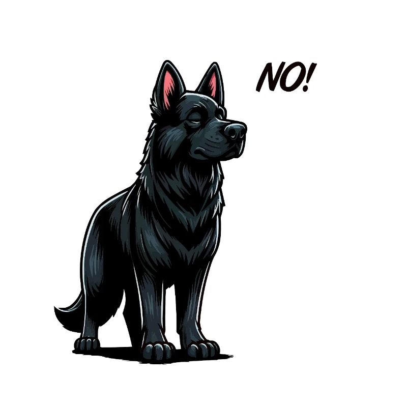 No Schwarzer Schäferhund Schäferhundbesitzer 