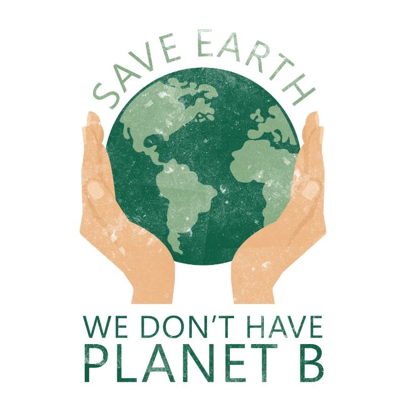 Eco-conscious Earth design with hands